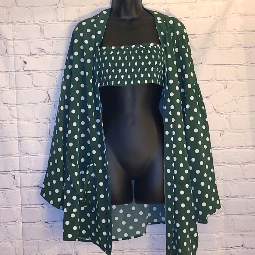 🌞🌞🌞 Shein 2 pc kimono and tube top